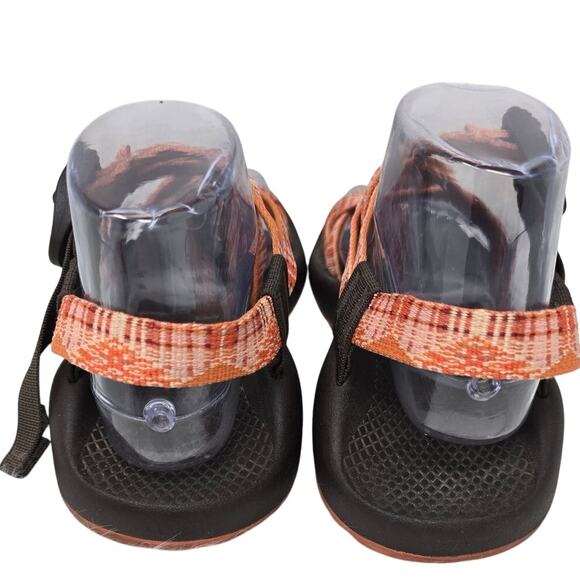 Chaco Shades of Orange Stripes Strappy Summer Women's Sandals 7 - Picture 4 of 6
